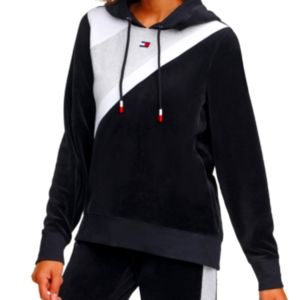 Tommy Hilfiger Velour Colorblocked Hoodie